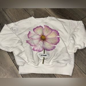 Zara Flower “Let it bloom” Sweatshirt 8-9